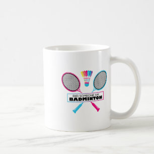 Badminton Sports Hobby Shuttle Retro Kaffeetasse