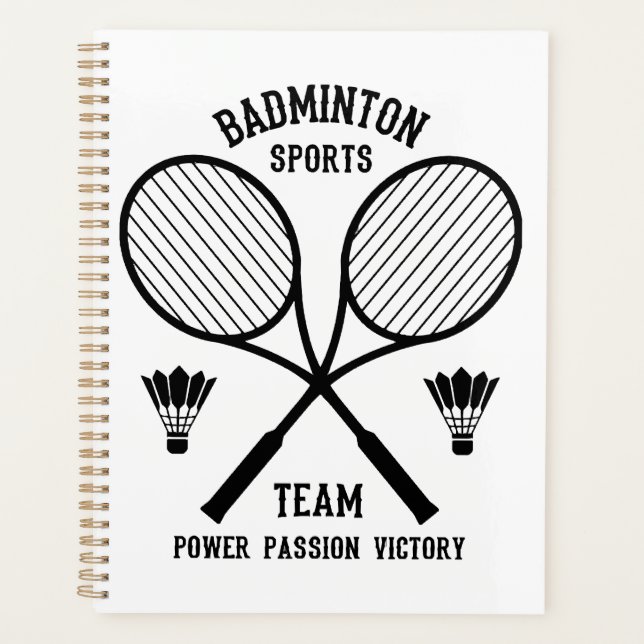Badminton Sports Team Planer (Vorderseite)