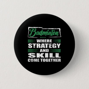 Badminton-Sportstrategie und Können kommen zusamme Button