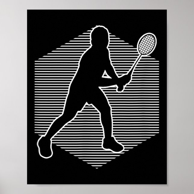 Badminton Squash Womens Shuttle Men Poster (Vorne)