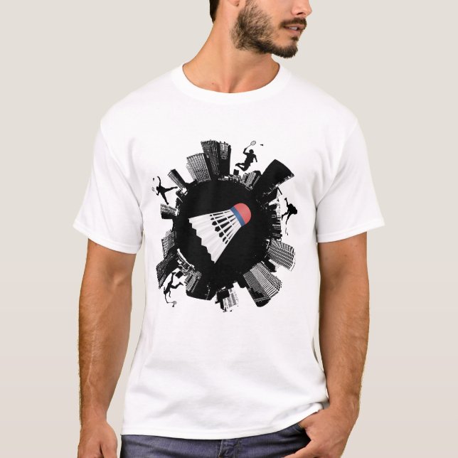 Badminton-Stadt T-Shirt (Vorderseite)
