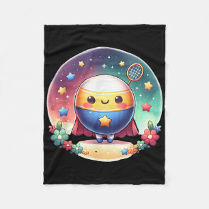 Badminton Superhero Super Hero Badminton Fleecedecke