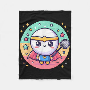 Badminton Superhero Super Hero Badminton Fleecedecke