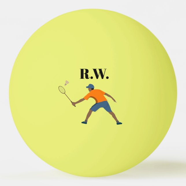 Badminton Tischtennisball (Vorderseite)