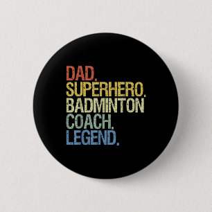 Badminton-Trainer Dad Button
