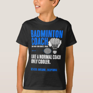 Badminton-Trainer-Schläger-Shuttle-Hobby-Badminton T-Shirt