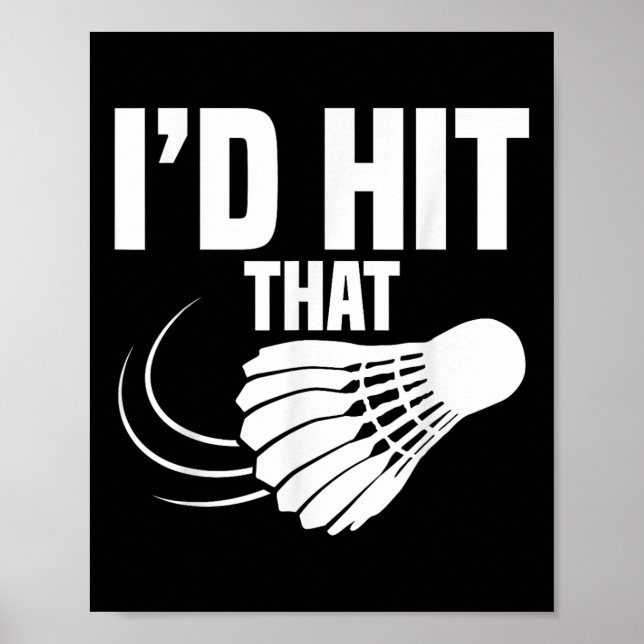 Badminton-Trainer Shuttle Id trifft Badminton-Spie Poster (Vorne)