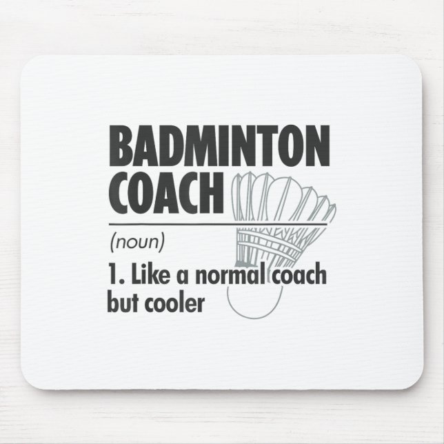 Badminton-Trainer Substantiv Definition Badminton  Mousepad (Vorne)