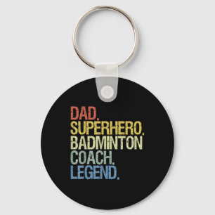 Badminton-Trainer-Vater Schlüsselanhänger