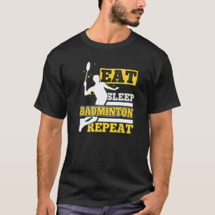 Badminton Training Shuttlecocks Player T-Shirt