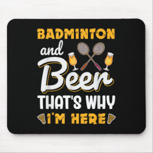 Badminton Und Bier Federball Badminton Liebhaber  Mousepad