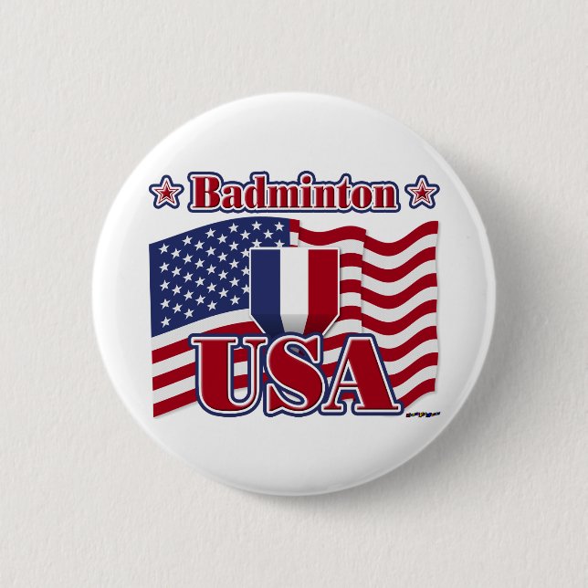 Badminton USA Button (Vorderseite)