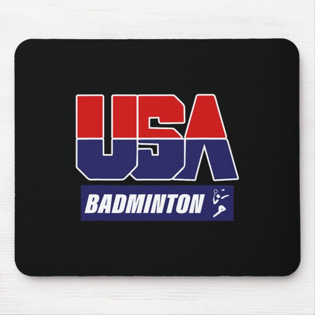 Badminton Usa Mousepad (Vorne)