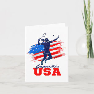 Badminton Usa Support Team American Flag Sports Lo Karte