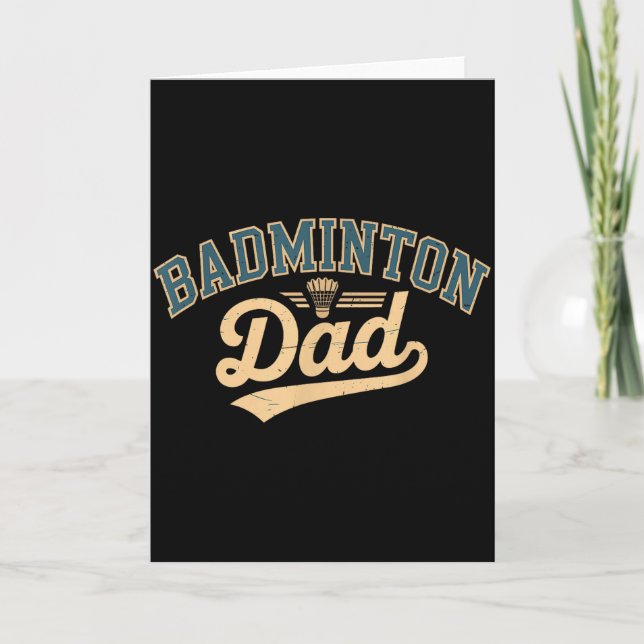 Badminton-Vater  Karte (Vorderseite)