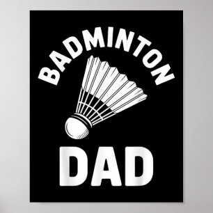 Badminton-Vater-Shuttle Lustiger Badminton  Poster