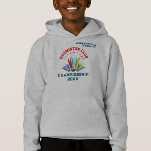 Badminton-Vereinsliga-Organisations-Teamname Hoodie