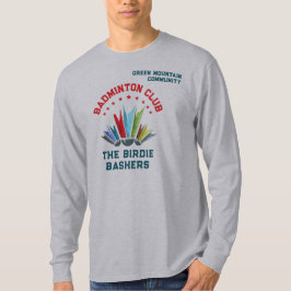 Badminton-Vereinsliga-Organisations-Teamname T-Shirt