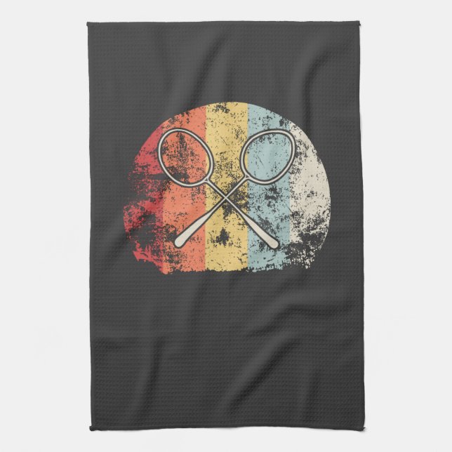 Badminton Vintag Geschirrtuch (Vertikal)