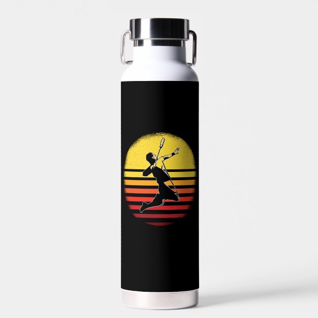 Badminton Vintag Trinkflasche (Vorne)