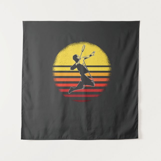 Badminton Vintag Wandteppich (Vorderseite)
