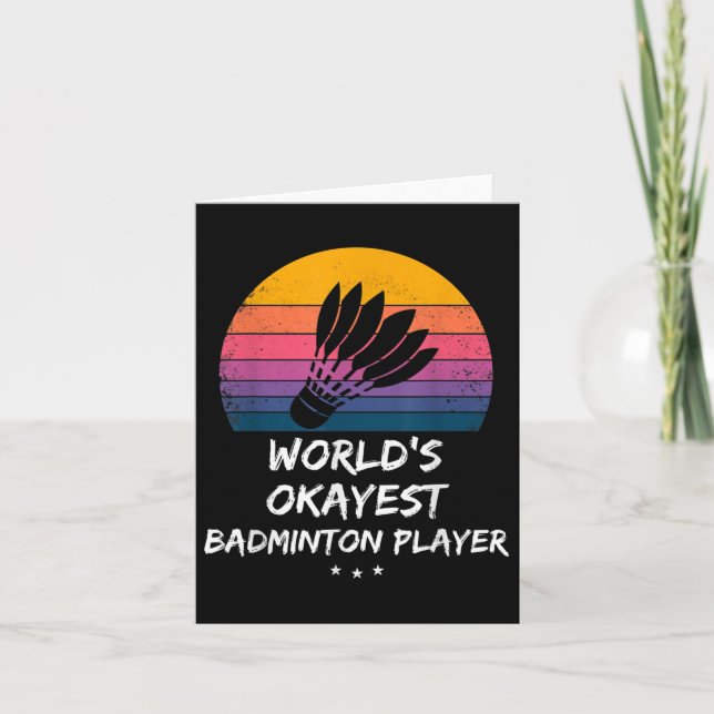 Badminton - World Tokest Badminton Player - Funn Karte (Vorderseite)