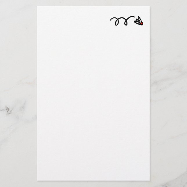 Badmintonbriefpapierpapier für das Schreiben der Briefpapier (Vorderseite)
