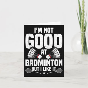 Badmintonliebhaber Team Shuttle Coach Badminton Sp Karte