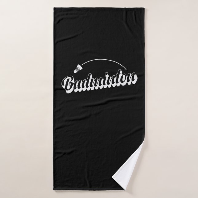 Badmintonschläger Badminton Federball Sport Badehandtuch (Badehandtuch)