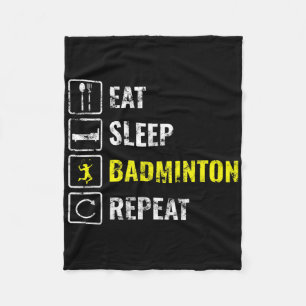 Badmintonspieler Badminton Schläger Shuttle Federb Fleecedecke