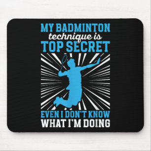 Badmintonspieler _ Meine Badminton-Technik Mousepad