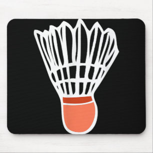 Badmintonspieler Schläger Shuttlecock Illustration Mousepad