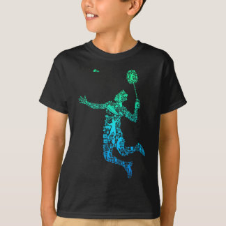 Badmintonspieler Shuttlecock Jungen Männer Jugend T-Shirt