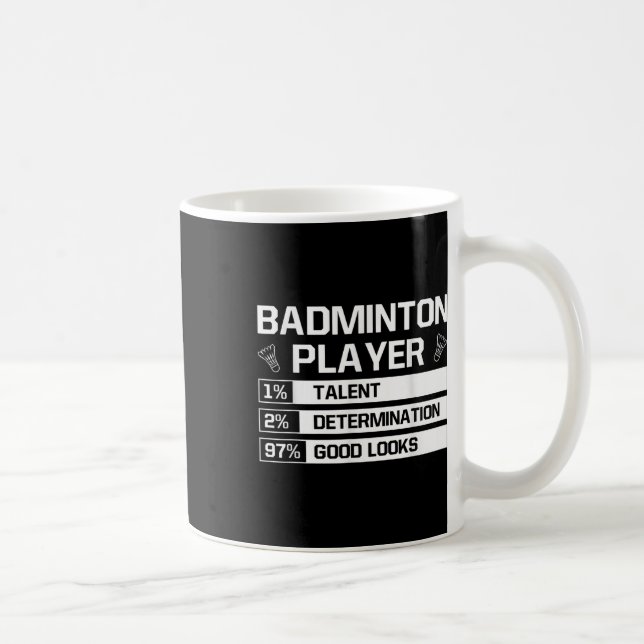 Badmintonspieler Talentbestimmung Gutes Aussehen S Kaffeetasse (Rechts)