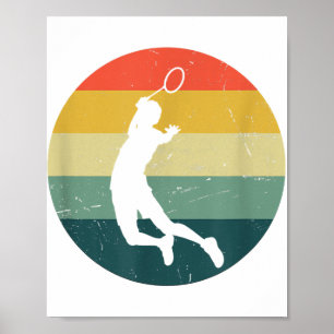 Badmintonspielerin Badminton  Poster