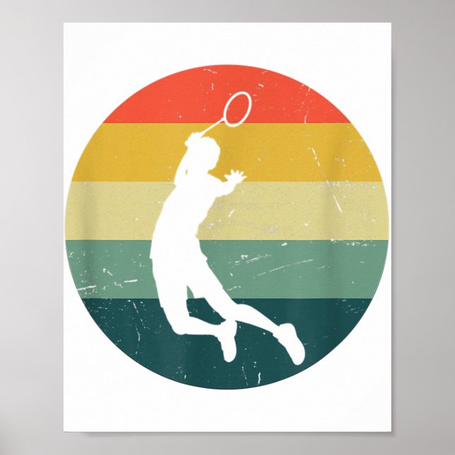 Badmintonspielerin Badminton  Poster (Vorne)