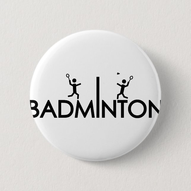 Badmintontextikone Button (Vorderseite)