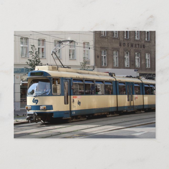 Badner Bahn Postkarte (Vorderseite)