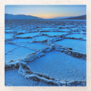 Badwater Dämmerung, Death Valley, Kalifornien Glasuntersetzer