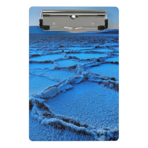 Badwater Dämmerung, Death Valley, Kalifornien Mini Klemmbrett