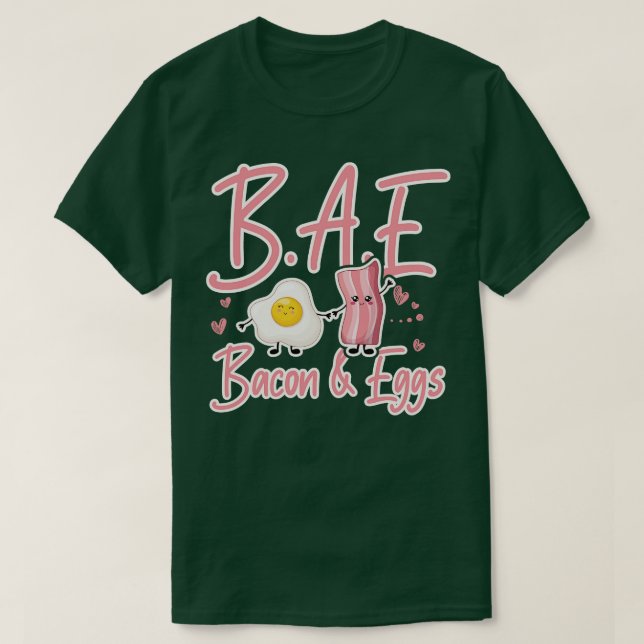BAE Bacon and Eggs Frühstücksgeschenk T-Shirt (Design vorne)