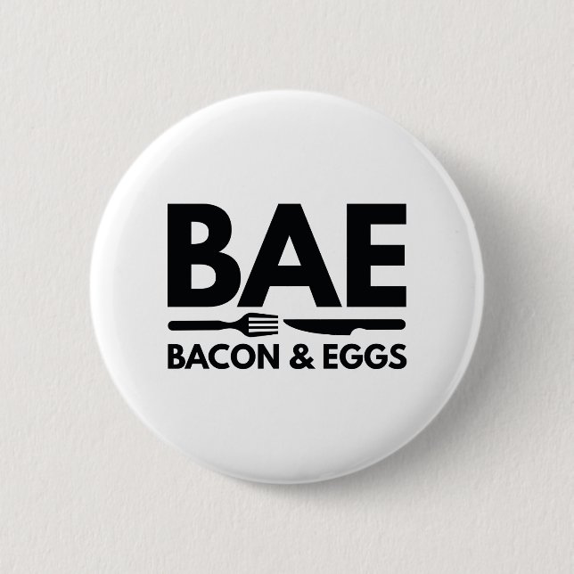 BAE Bacon und Eier Button (Vorderseite)