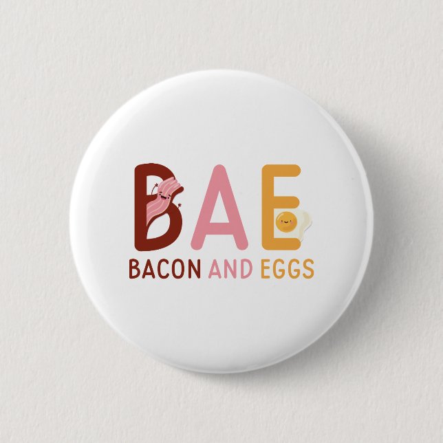 BAE Bacon und Eier Button (Vorderseite)