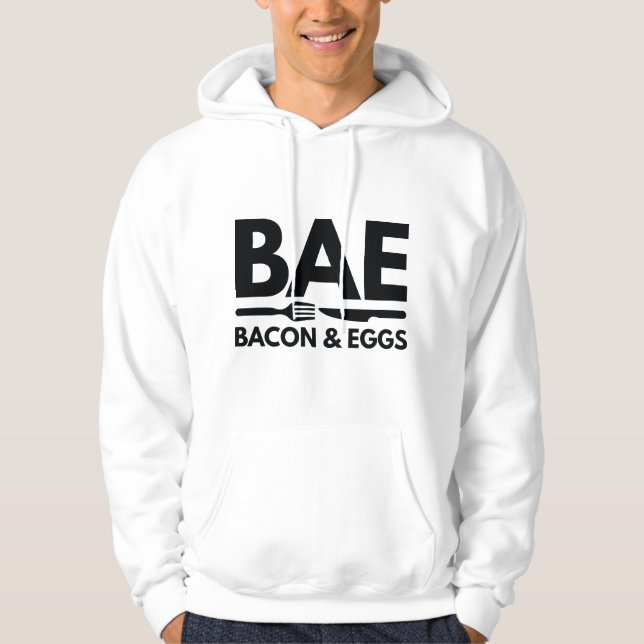 BAE Bacon und Eier Hoodie (Vorderseite)
