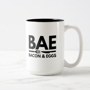 BAE Bacon und Eier Zweifarbige Tasse