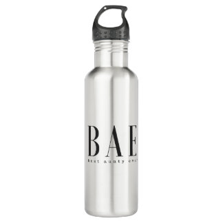 BAE bestes Schwarz-weißes Logo Tante überhaupt Edelstahlflasche