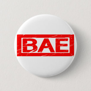 Bae-Briefmarke Button