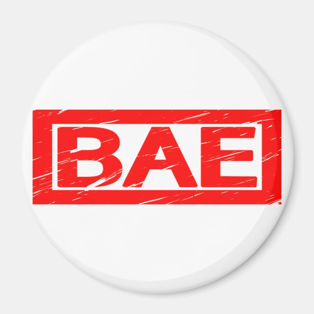 Bae-Briefmarke Magnet (Vorne)