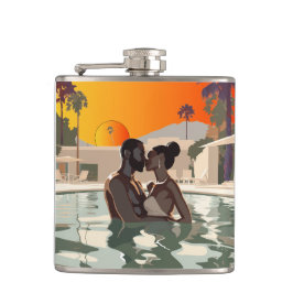 BAE-CATION #1 Vinyl-Wrapped Flask Flachmann