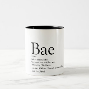 Bae-Definition Ehemann Ehefrau Freund Freundin Zweifarbige Tasse